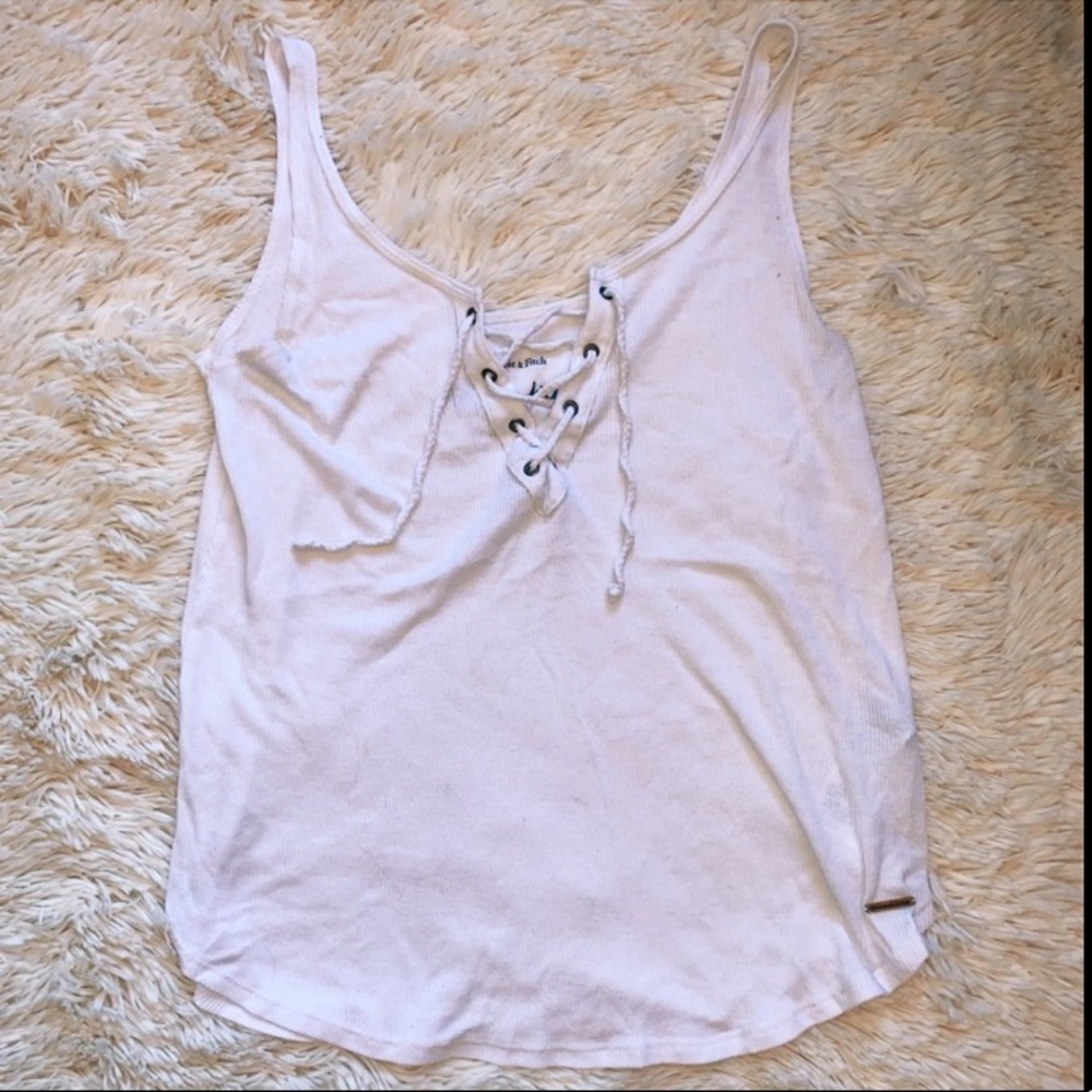 A&F Essentials Lace-up Tank